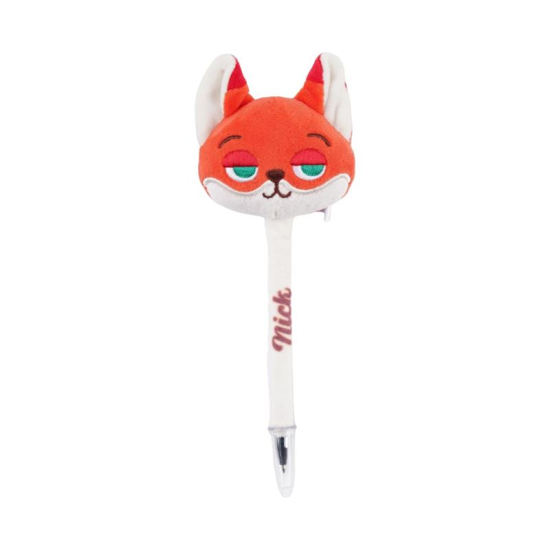 Disney Zootropolis 2 Nick Wilde 0.7mm Black Plush Ballpoint Pen