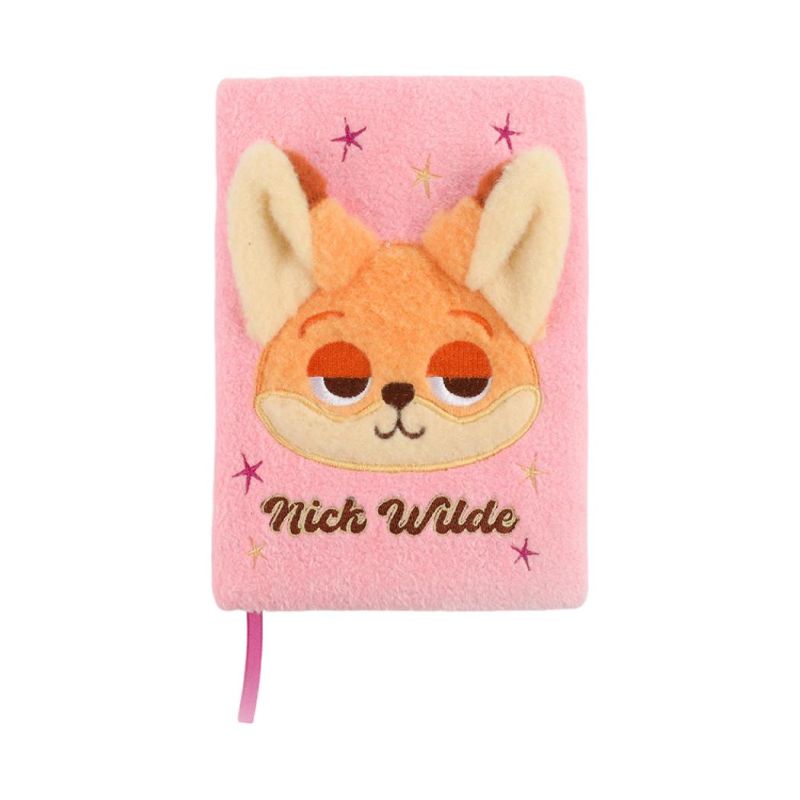 Disney Zootropolis 2 Nick Wilde A5 3D Plush 80 Page Notebook