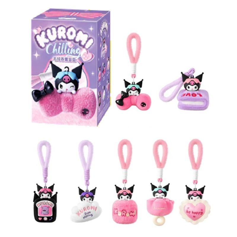 Sanrio Hello Kitty & Friends Kuromi Chilling Time Plush Pendant Surprise Blind Box