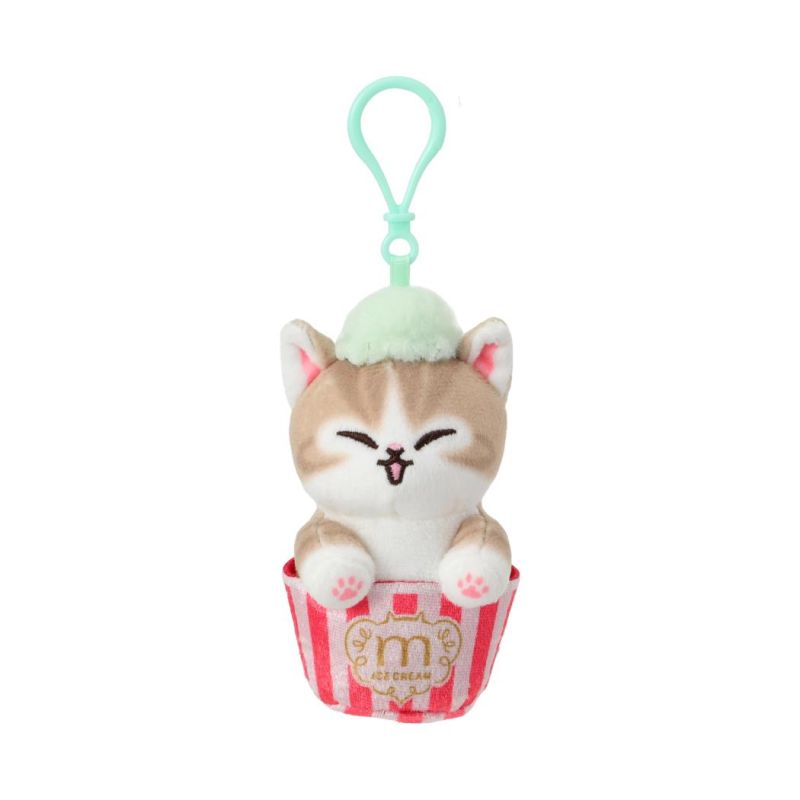 Mofusand Ice Cream Collection Green Ice Cream Cup Plush Pendant