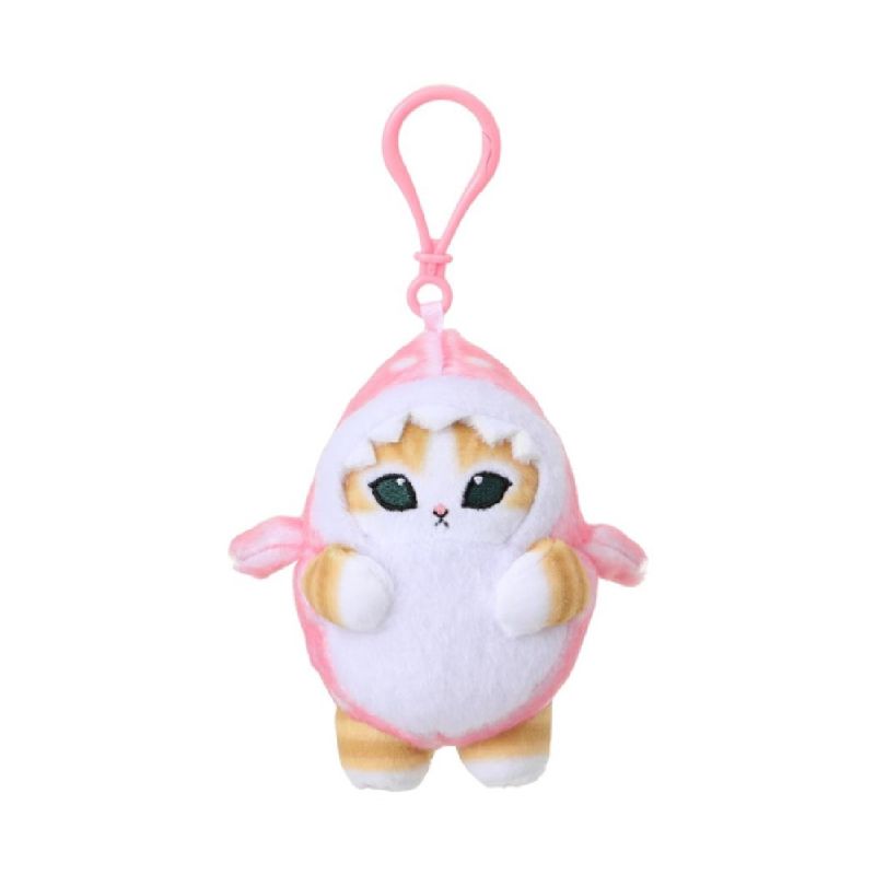 Mofusand Ice Cream Collection Pink Spot Shark Plush Pendant