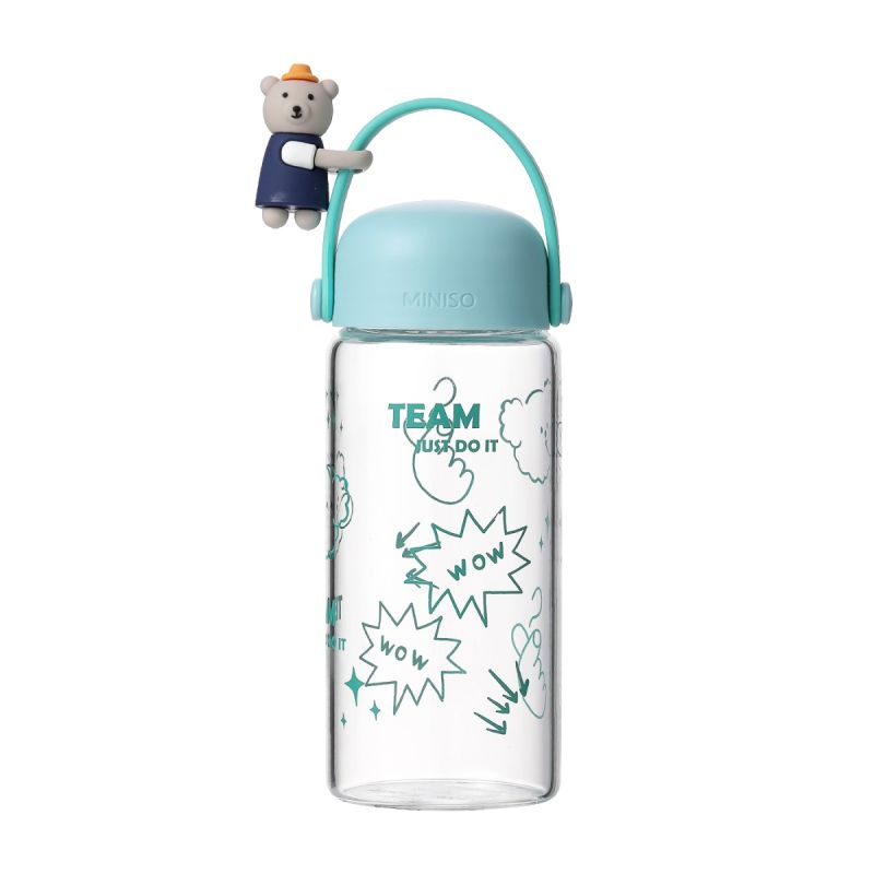 MINISO Bear Glass Bottle
