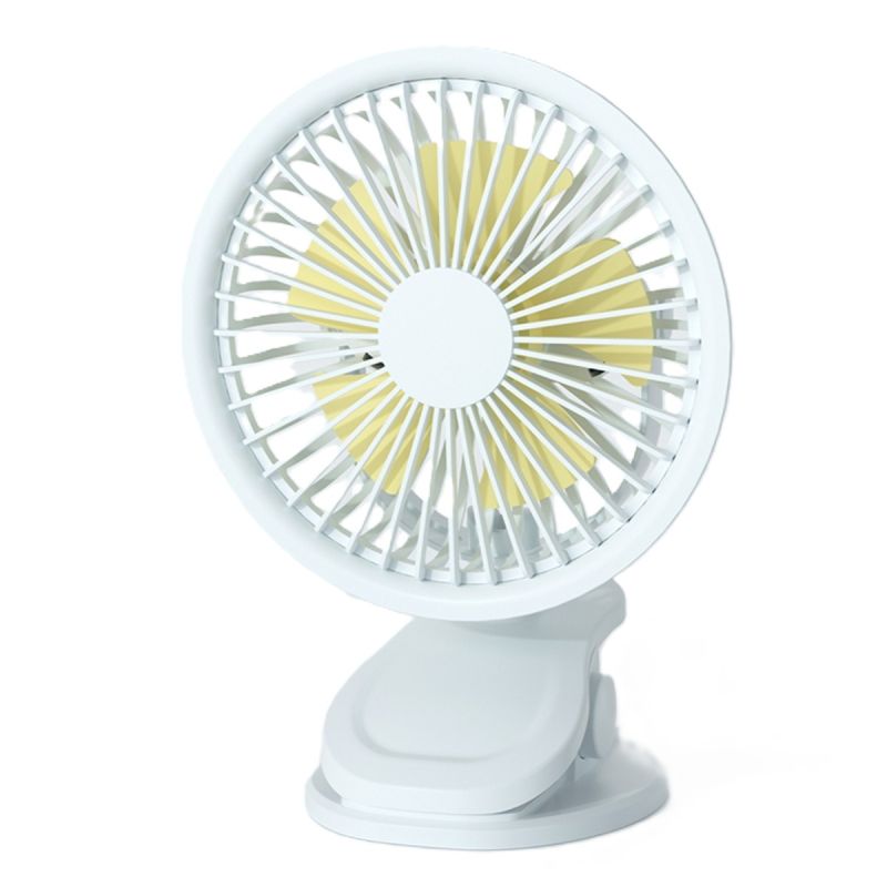 MINISO 1200mAh White Mini Clip On Desk Fan