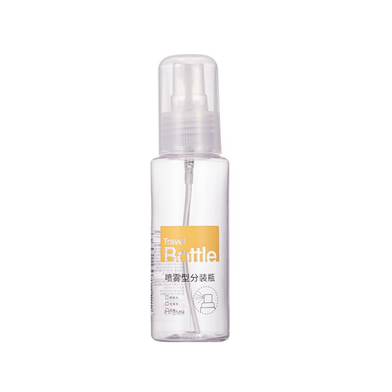 MINISO Transparent 80ml Travel Spray Bottle
