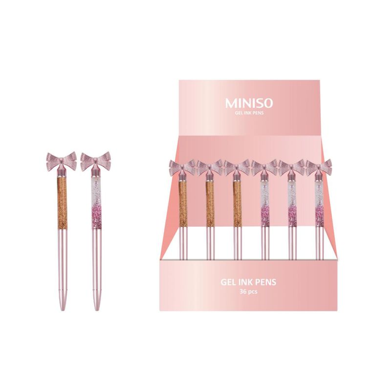 MINISO Rose Gold Series Butterfly Glitter Ballpoint Pen (Assorted Styles)