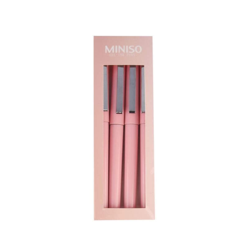 MINISO Rose Gold Rollerball Pen 4 Pack