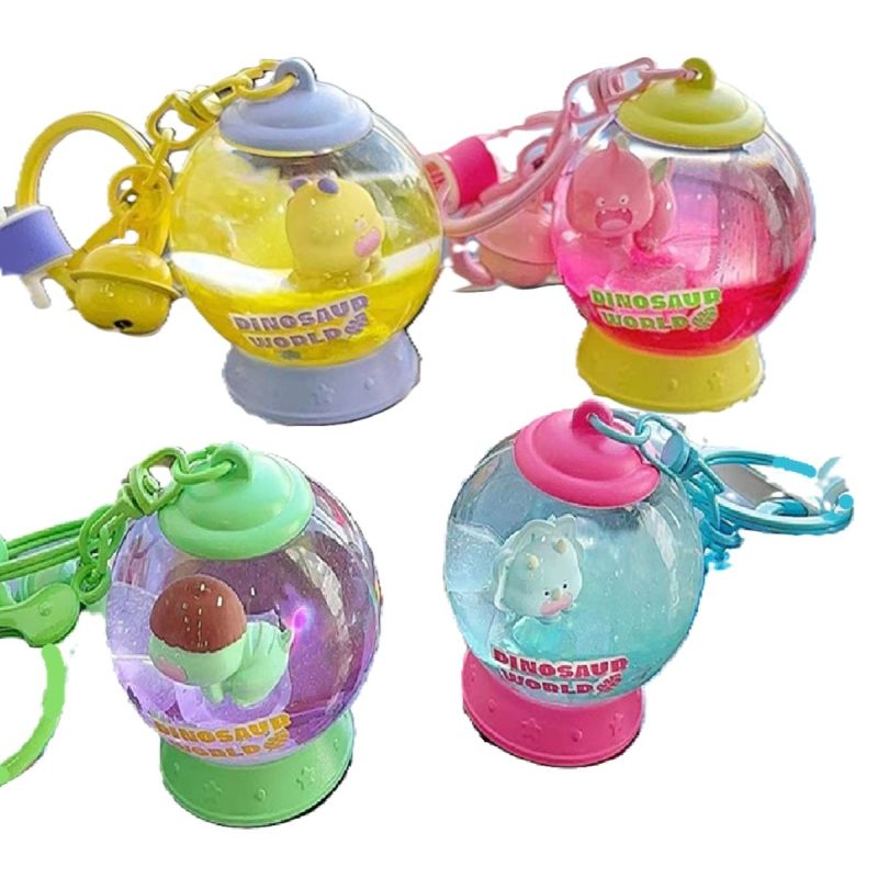 MINISO Baby Dinosaur Liquid Keychain