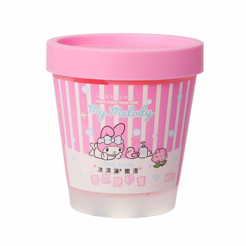Sanrio Hello Kitty & Friends My Melody Summer Rose Scented Glittering Body Scrub 220g