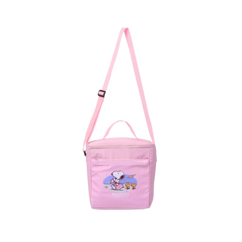 Snoopy The Little Space Explorer Pink Lunch Bag