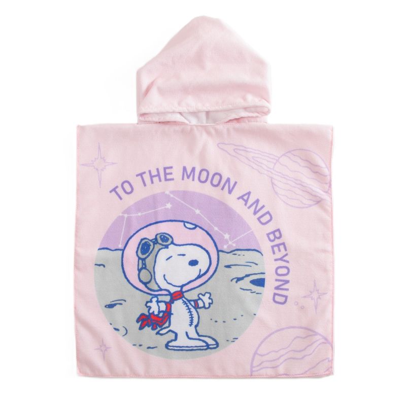 Snoopy The Little Space Explorer Collection Kids Hooded Bath Towel