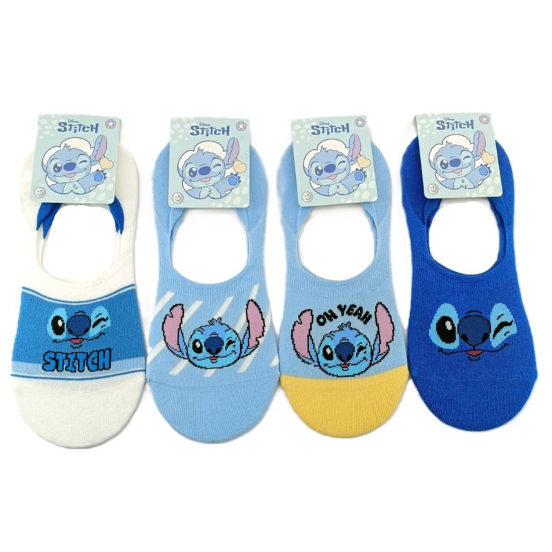 Disney Lilo & Stitch Collection No Show Socks 1 Pair Size UK 5-7.5 (Assorted Styles)