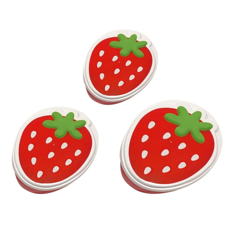 MINISO Strawberry Series Mini Food Containers Set Of 3