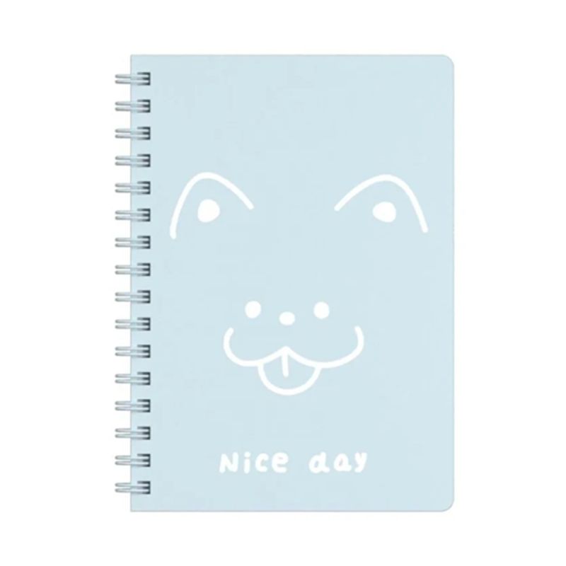 MINSO Animal Series A5 80 Page Wire Bound Blue Book