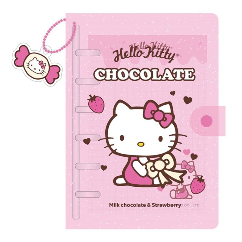 Sanrio Hello Kitty & Friends Chocolate Collection Loose Leaf Book with Snap (64 Sheets) (Pendant)