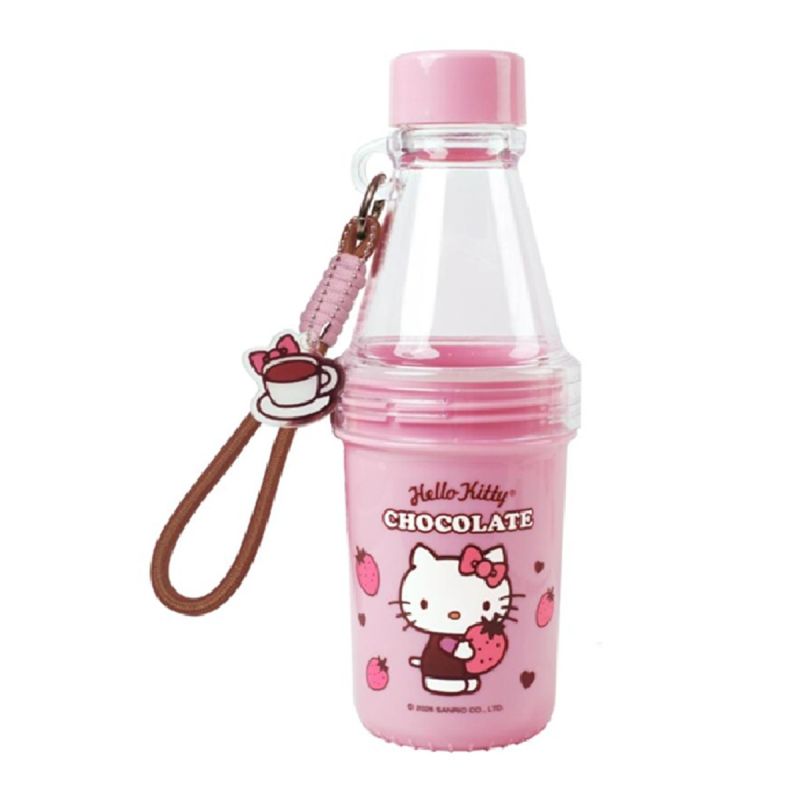 Sanrio Hello Kitty & Friends Chocolate Series Detachable Top Plastic Water Bottle 530ml