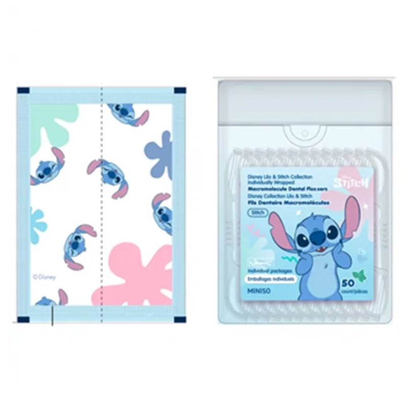 Disney Lilo & Stitch Individually Wrapped Macromolecule Dental Flossers 