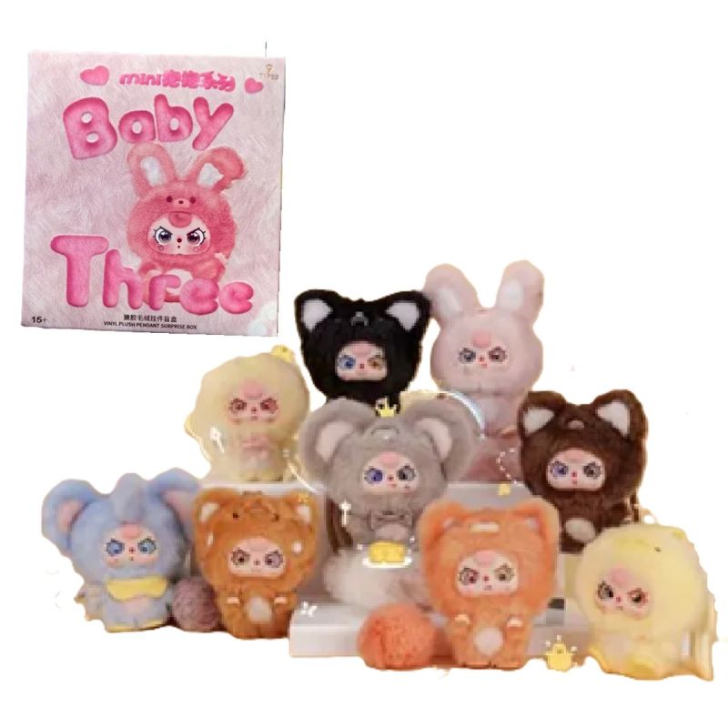 Baby Three Mini Hug Vinyl Plush Pendant Surprise Blind Box