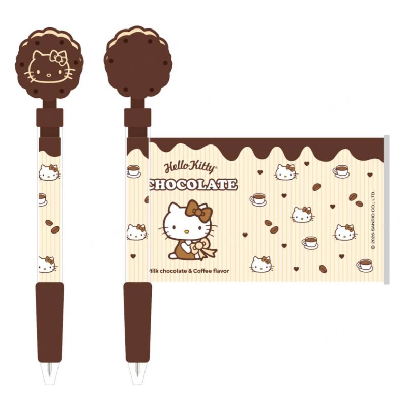 Sanrio Hello Kitty & Friends Chocolate Collection Decoration Black 0.5mm Gel Pen