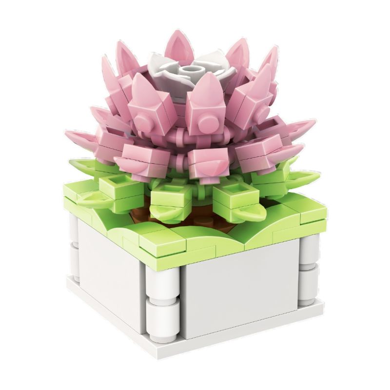 Flower Language Series Succulent Plants Building Blocks Love Song of Herbs