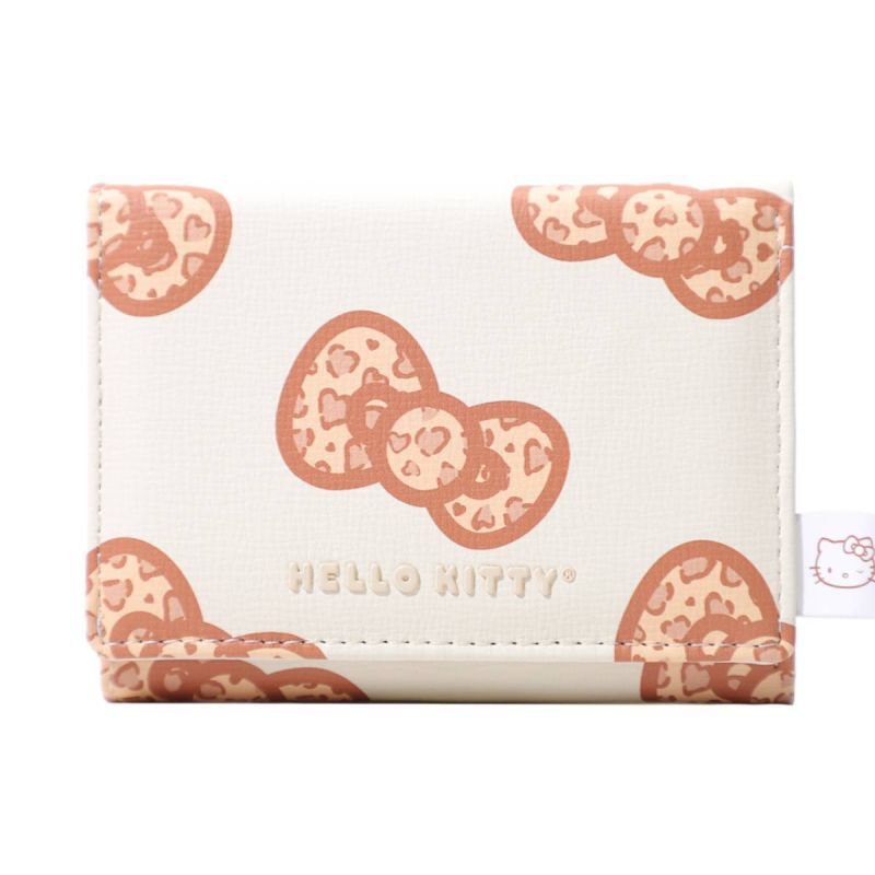 Sanrio Hello Kitty & Friends Brown Leopard Print Bowknot Wallet