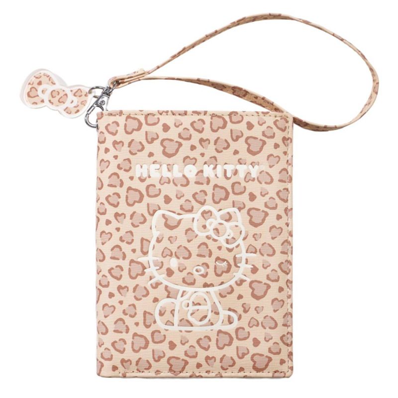Sanrio Hello Kitty & Friends Brown Leopard Print Passport Holder