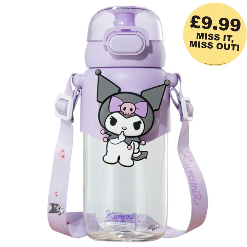 Sanrio Hello Kitty & Friends Kuromi 600ml Water Bottle