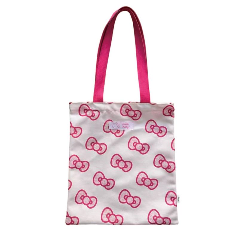 Sanrio Hello Kitty & Friends Pink Leopard Print Bowknot Tote Bag