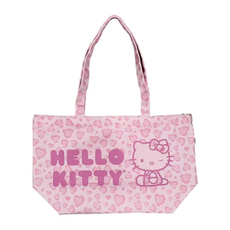 Sanrio Hello Kitty & Friends Pink Leopard Print Tote Bag