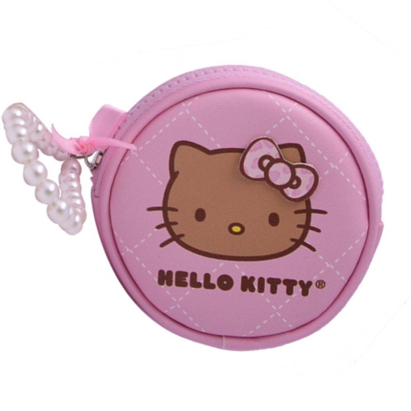 Sanrio Hello Kitty & Friends Pink Leopard Print Round Coin Purse