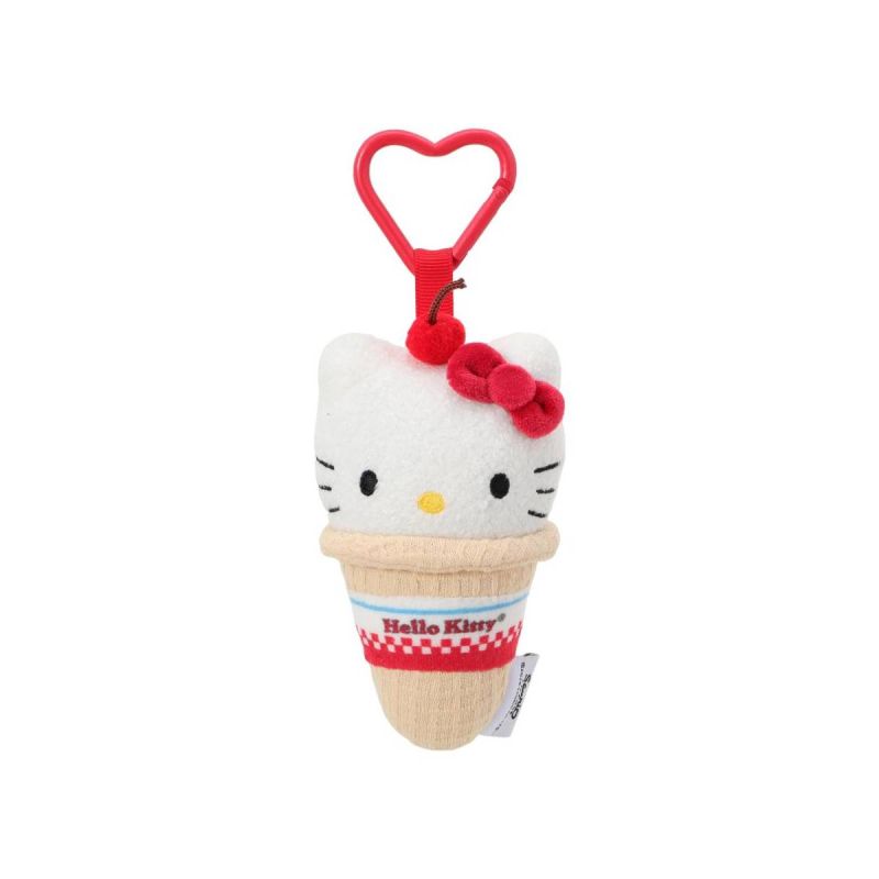 Sanrio Hello Kitty & Friends Retro Diner Ice Cream Cone Plush Pendant