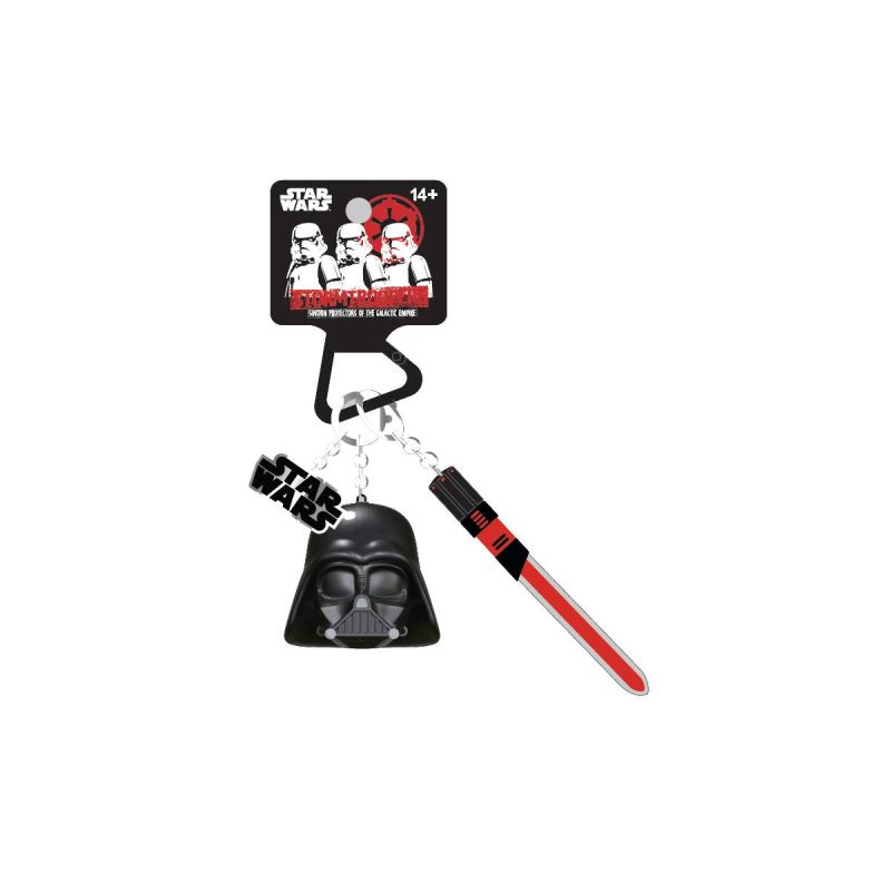 Star Wars Darth Vader Red LED Light Up Keychain