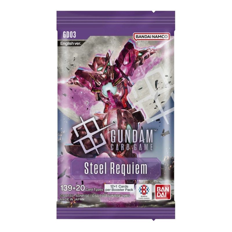 Bandai Namco Gundam Trading Card Game Steel Requiem GD03 Booster Pack