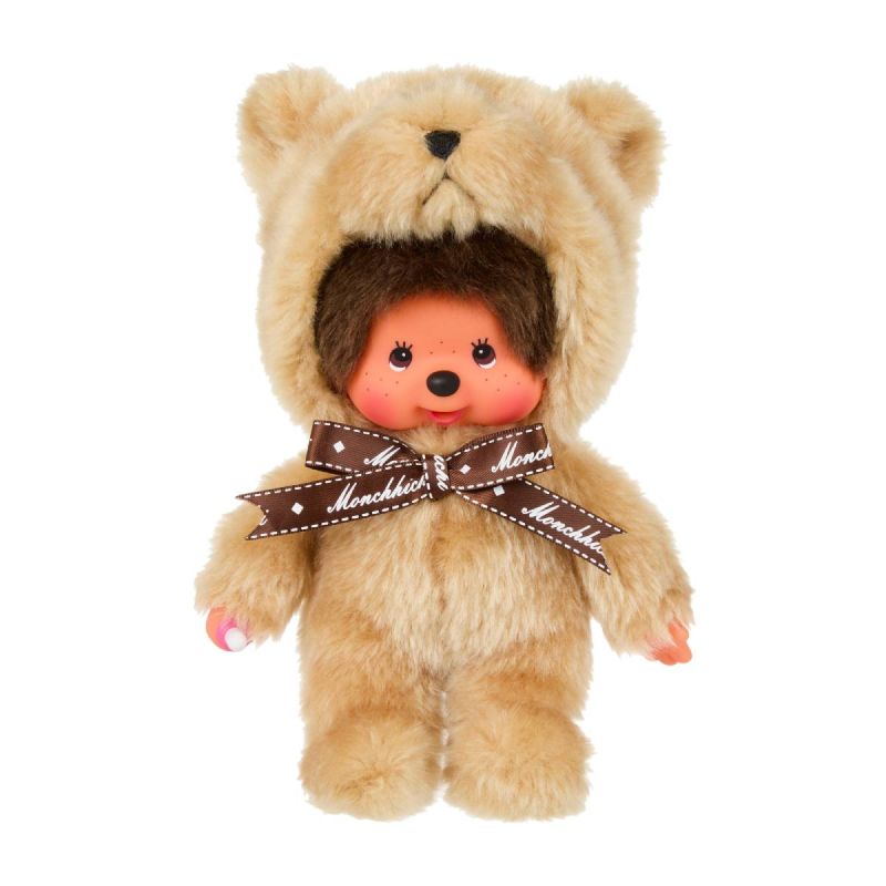 Bandai Monchhichi Animal collection Teddy Bear 16.5cm Plush Soft Toy