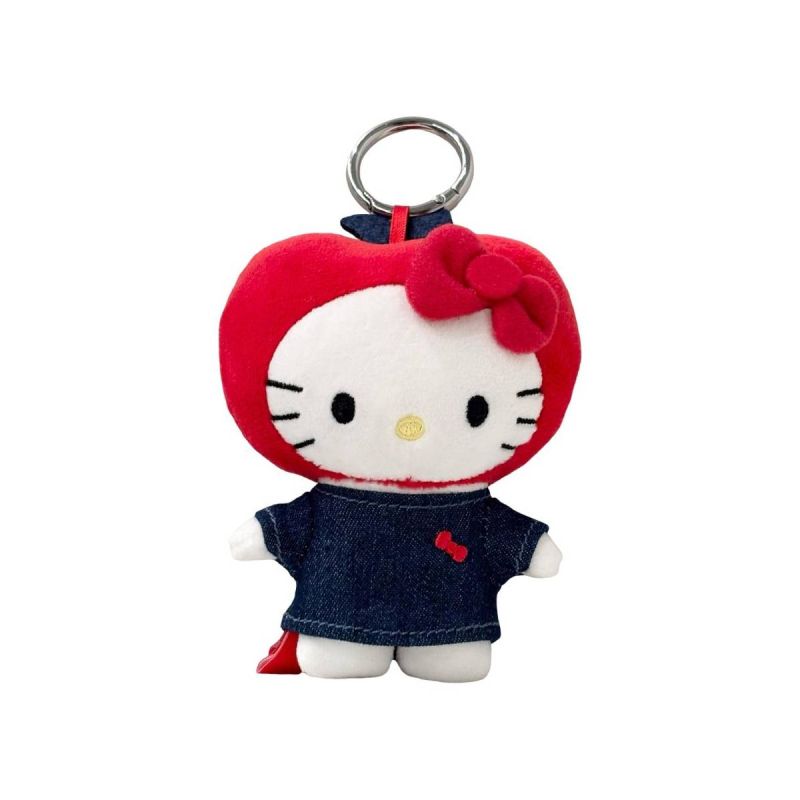 Sanrio Hello Kitty & Friends Denim Collection Apple Hat Plush Pendant