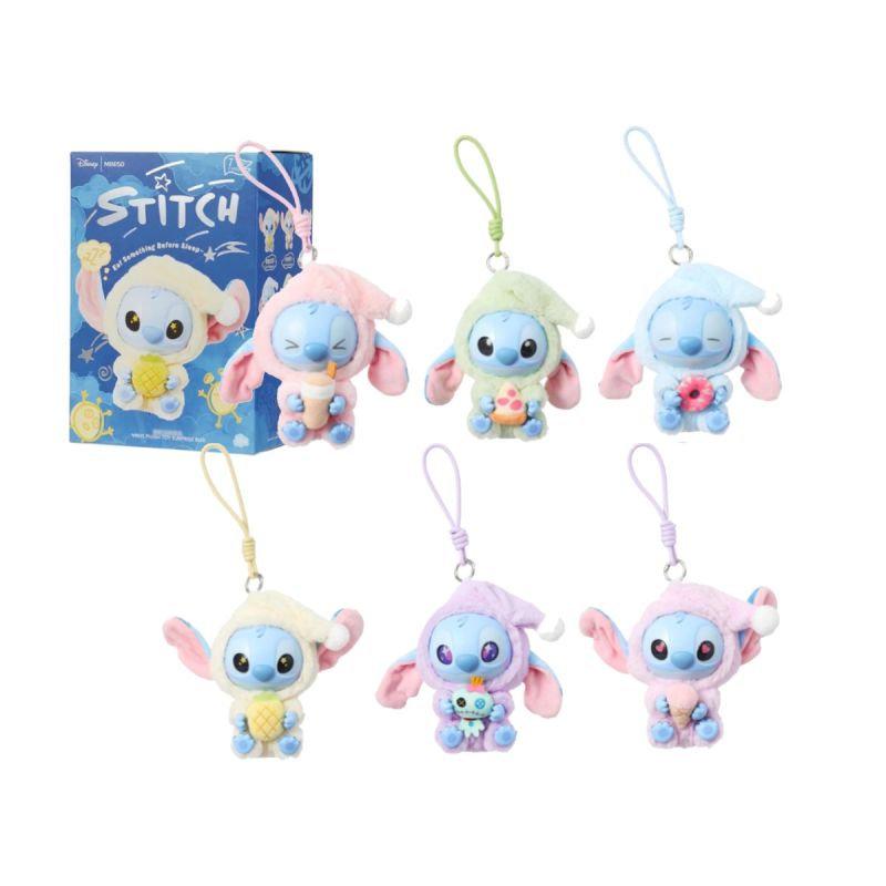Disney Stitch Eat Something Before Sleep Collection Vinyl Face Plush Blind Box