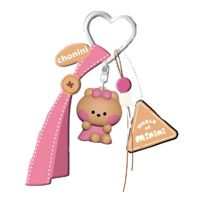 Minini Collection Dopamine Sitting-Posture 3D Keychain Chonini Character