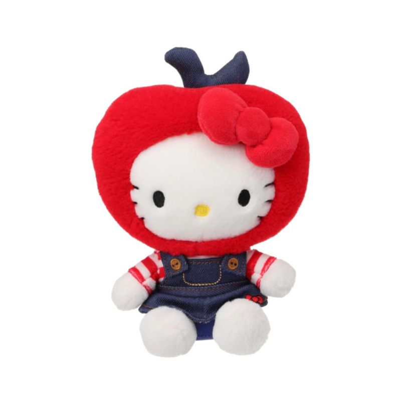 Sanrio Hello Kitty & Friends Classic Collection Denim Apple Hat 8 Inch Plush Soft Toy