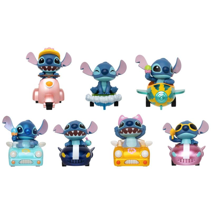 Disney Lilo & Stitch Pull-Back Vehicle Surprise Box Set