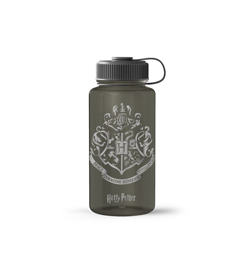 Harry Potter Hogwarts Plastic Black Cool Water Bottle With Handle 800ml