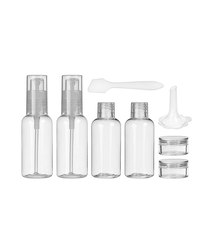 MINISO Portable 8 Piece Travel Bottle Set