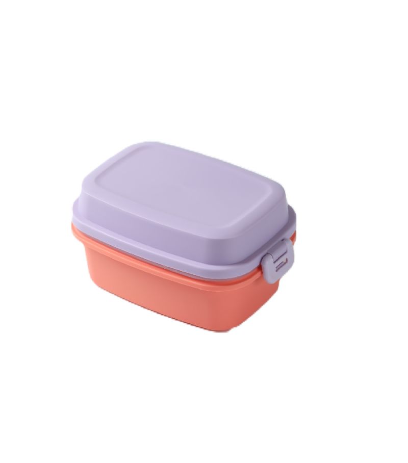 Colorful Double Layered Bento Box 980ml Orange