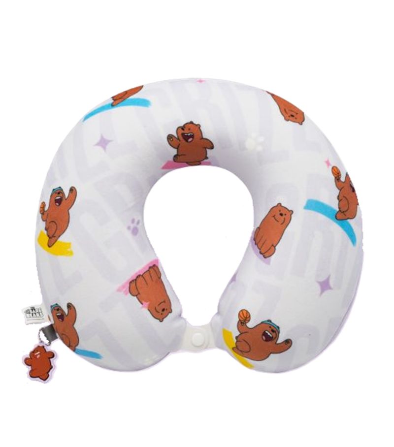 We Bare Bears Grizzly Seaside Music Festival Neck Pillow 