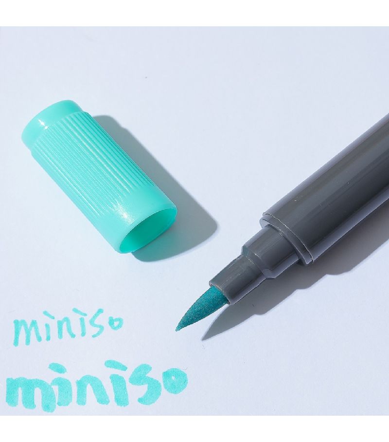 MINISO Double Headed Mint Green Coloured Marker Pen