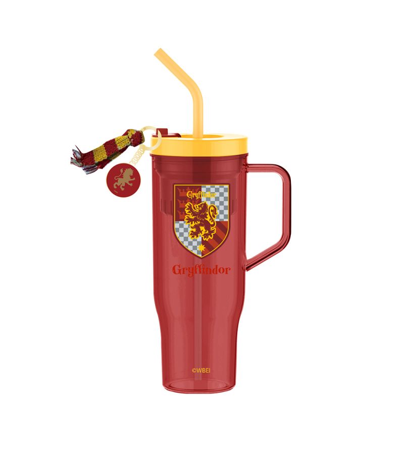 Harry Potter Plastic Tumbler with Straw 1250ml Red