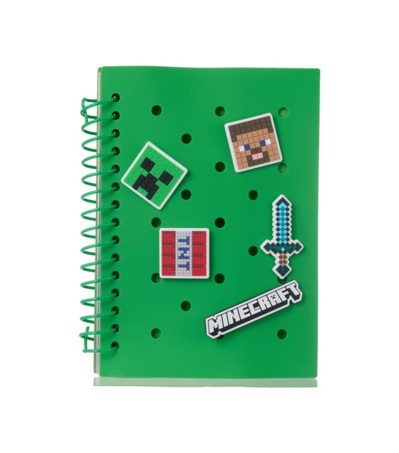 Minecraft Holes Wire Bound Notebook 80 Sheets