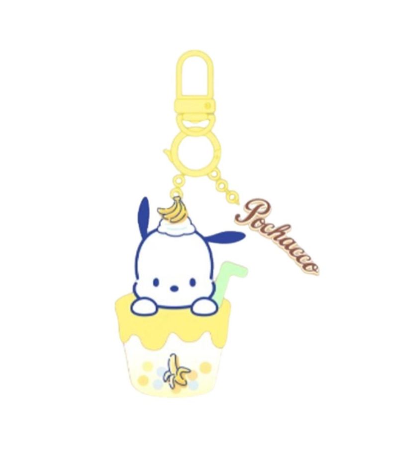 Sanrio Hello Kitty & Friends Pochacco Fruit Drink Series Lighting Keychain