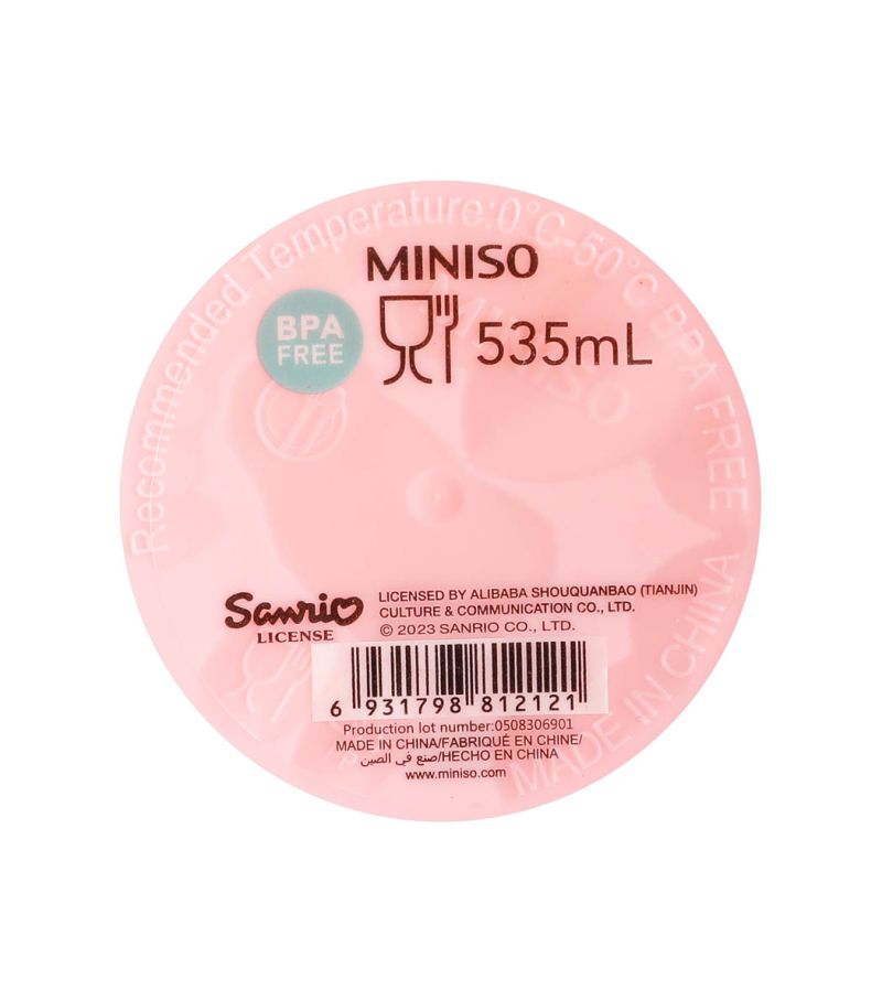 Sanrio Hello Kitty & Friends My Melody Pink Portable Tumbler 535ml