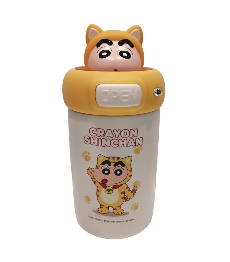 Crayon Shinchan Shinnosuke Blue Flip Top Insulated Water Bottle 600ml