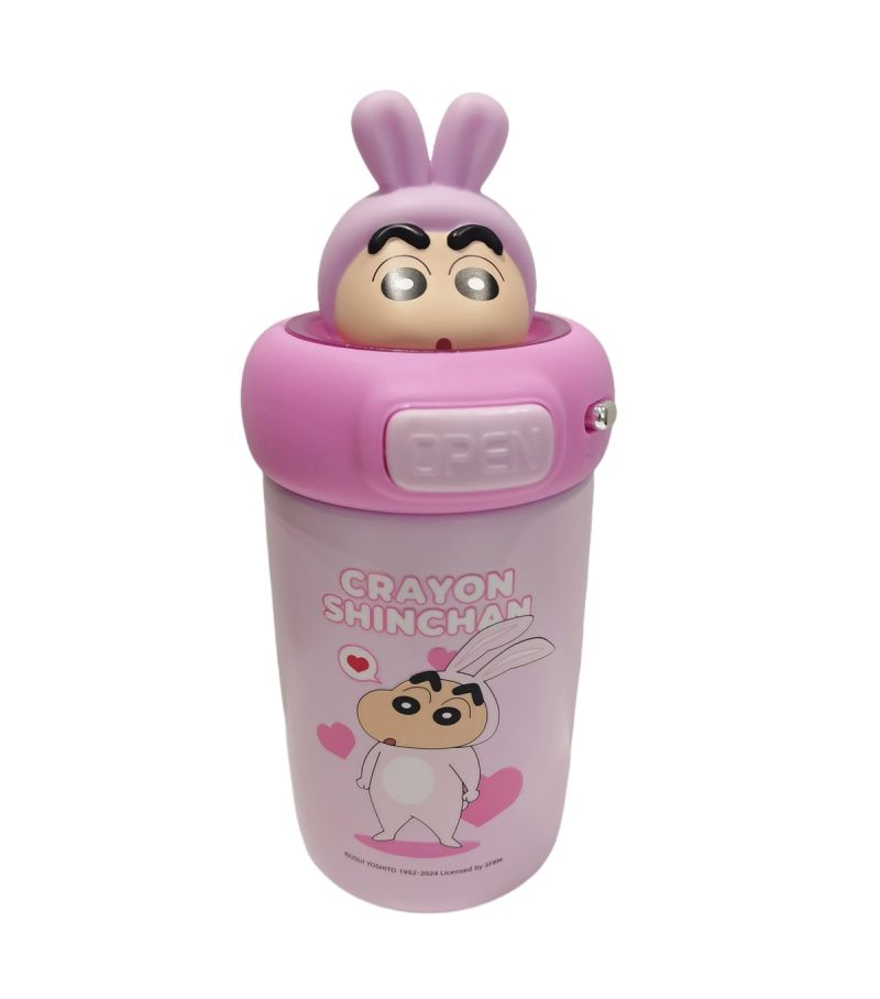 Crayon Shinchan Shinnosuke Pink Insulated Water Bottle 600ml
