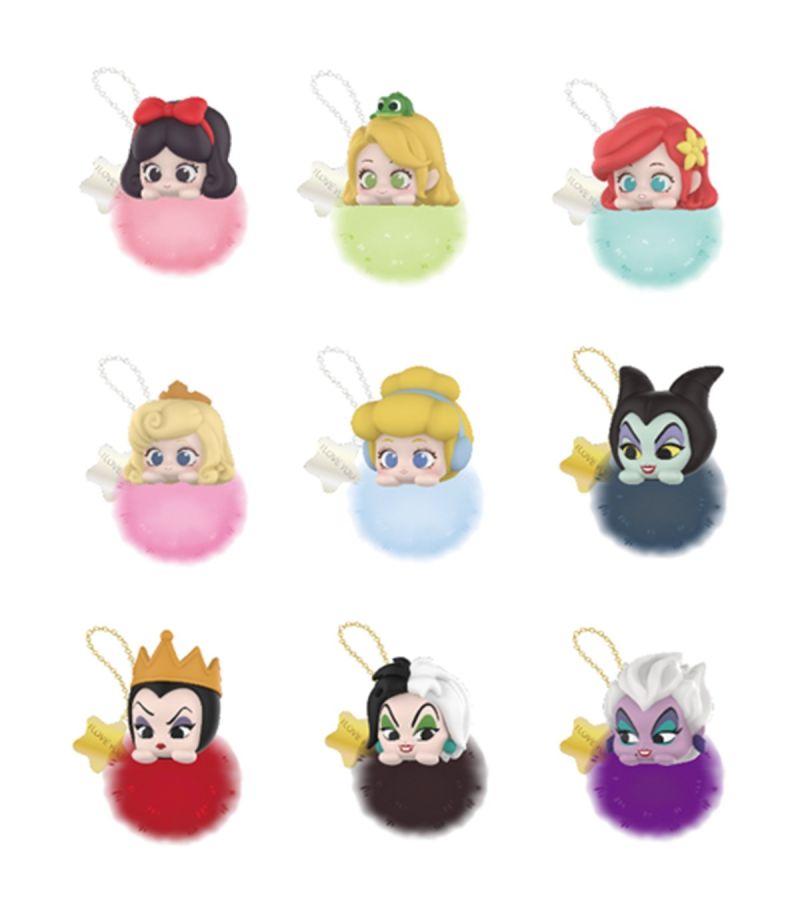 Disney Princess & Villain Fantasy Plush Ball Collection Mini Blind Box